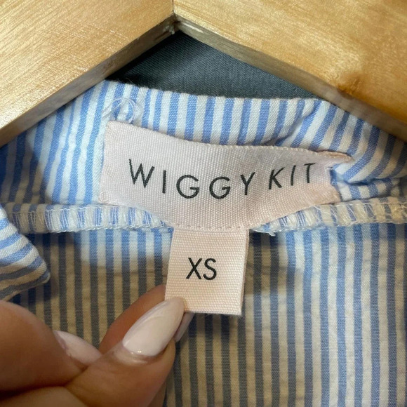 Wiggy Kit Summer Cottage Midi Dress Blue Multi - Picture 4 of 7